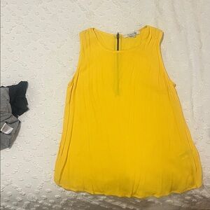 Forever 21 Yellow Sleeveless Top